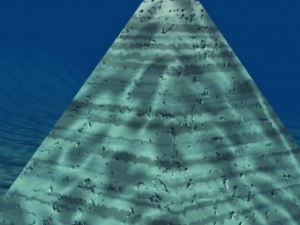 Стъклени пирамиди лежат на дъното на Бермудския триъгълник
 