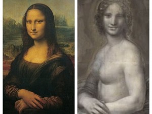 Сензация! Откриха черно-бяла скица на голата Мона Лиза