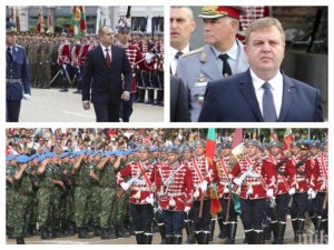 Армията чества 140-тата си годишнина, Деня на храбростта и Св. Георги, президентът Радев приема парада