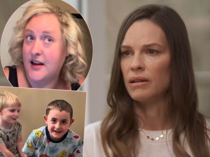 Хилари Суонк нападна майка на болни деца
