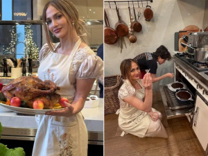 Дженифър Лопес приготви трапезата за Деня на благодарността 
