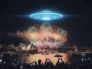 Извънземни стреснаха Австралия за ЧНГ
