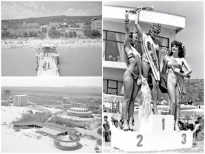 Мис Албена-1970 получава кожено палто за награда